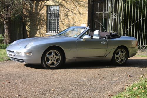 Porsche 968 3/4 front nearside hood down