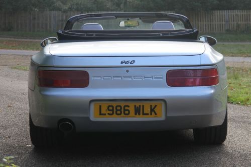 Porsche 968 rear hood down