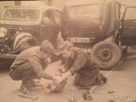 Alvis12/50 Fowlers Garage N Berwick c1961