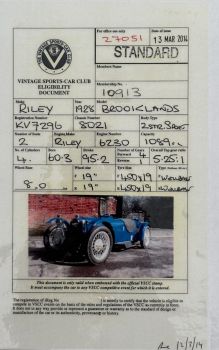 Riley Brooklands 45