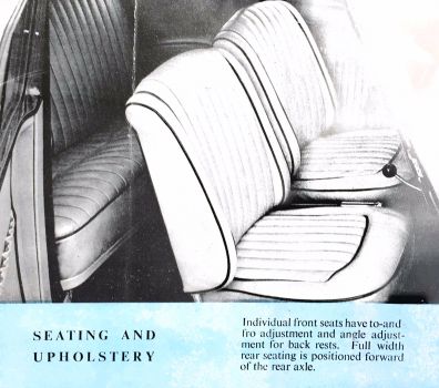 Bristol 400 Leith brochure seats