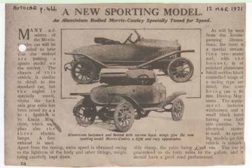 Morris Oxford Sports 12