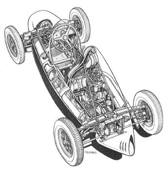 Cooper 51 Vic Berris Linedrawing