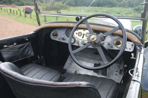 Invicta 3-litre Driving position