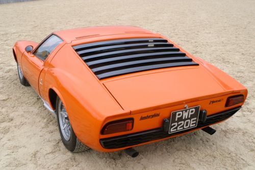 Lamborghini aerial 3/4 rear