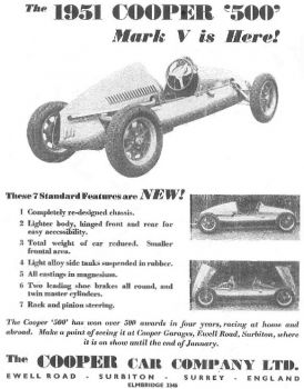 Cooper Mk5 advert