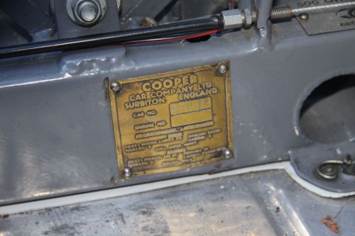 Cooper 500 JAP chassis plate