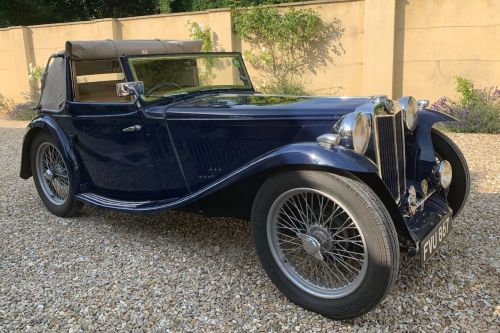 1939 MG TA Tickford Drophead Coupe For Sale - Owned TWICE, once as a student AND now since 2008