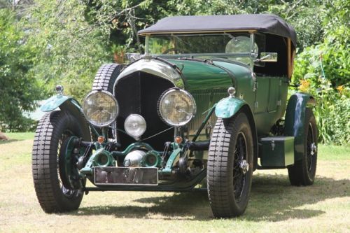 1928 Bentley 6 1/2 litre 3/4 front - hood up